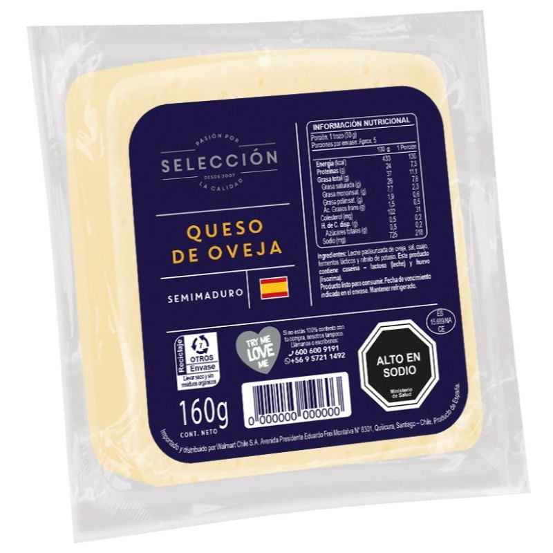 Queso De Oveja Trozo 160 g Selección