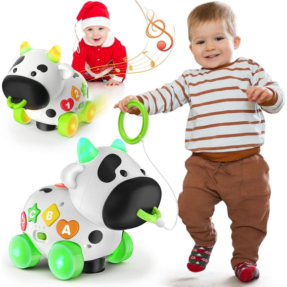 Juguete Vaca Musical BLYC Bilingüe ABC 123 Luces 20 cm Bebés