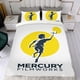 thumbnail image 4 of Mercury Filmworks Conjunto de sábanas temático, trío de piezas, cómodo y amigable con la piel, diseño único, regalo de decoración para el hogar para familiares, amigos y fans,173cm *218cm, 4 of 6