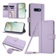 thumbnail image 1 of Funda Cartera de Cuero Sintético para Samsung Galaxy S10E, Morado Claro, 1 of 6