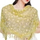 thumbnail image 3 of Elegant Women's Triangle Scarf with Tassel for Church, Weddings, and Bridal Events - Embroidered Lace Shawl with Bandana, 3 of 5