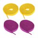 thumbnail image 2 of 2 Pares De Cordones De Repuesto Para Patines, Cuerdas Para Patinaje Sobre Ruedas, Morado Y Amarillo, 2 of 5