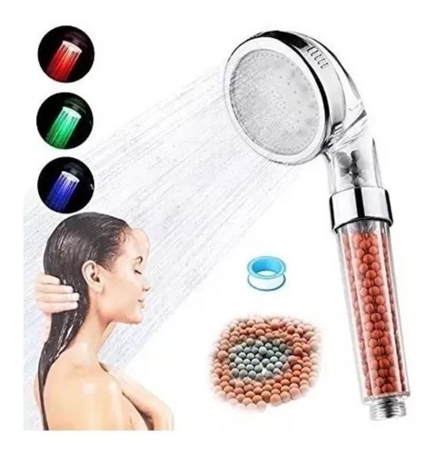 Genérico - Cabezal De Ducha Luces Led De Colores Por Temperatura