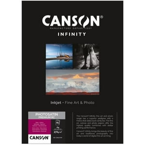 Canson Infinity Photosatin Premium Rc 270Gr Satinado A3+ 25H