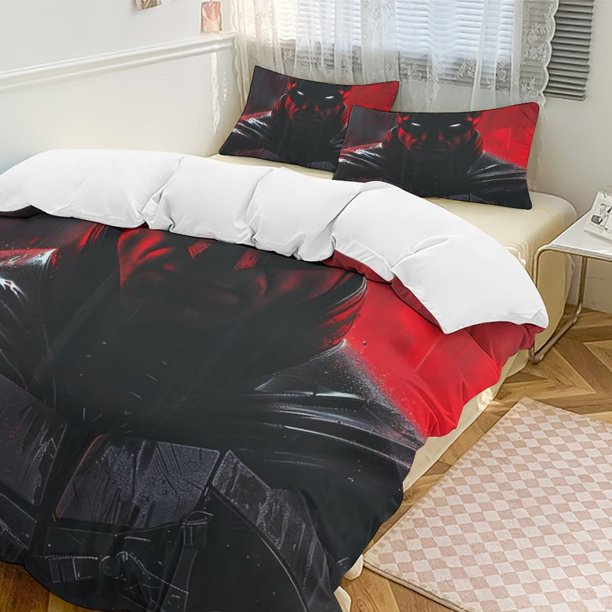 The Dark KnightCartoon Collection 3-Piece Comforter Set, Personalized Bedding Decor for Kids And Teens Bed Sheets