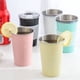 thumbnail image 4 of Xiao Hua Vaso para Beber de Acero Inoxidable de 500 Ml, Vaso de metal con Aislamiento Al Vacío de Doble Capa, Adecuado para BBQ, Hogar, Oficina, Fiesta, Conducir y Otras Ocasiones, 1 Pieza, Negro, 4 of 4