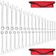 thumbnail image 1 of Juego de llaves combinadas ROCHOOF de 33 piezas de acero cromado vanadio, 1 of 7