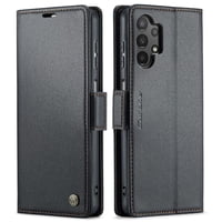 Caseme Tipo Cartera Samsung Galaxy M13 5G Con Cierre Magnético, Rfid, Tarjetero, Soporte, Carga Inalámbrica
