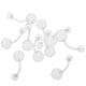 thumbnail image 3 of 10 Piezas Transparente Acrílico Ombligo Ombligo Anillo Barriga Cuerpo Piercing Jewlery, 3 of 3