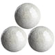thumbnail image 2 of Las Bolas De La Esfera De Mosaico Fijaron Bolas Para El Hogar Para La Mesa De Café Decoración Sala De Estar Plateado Blanco 3 Unids, 2 of 5