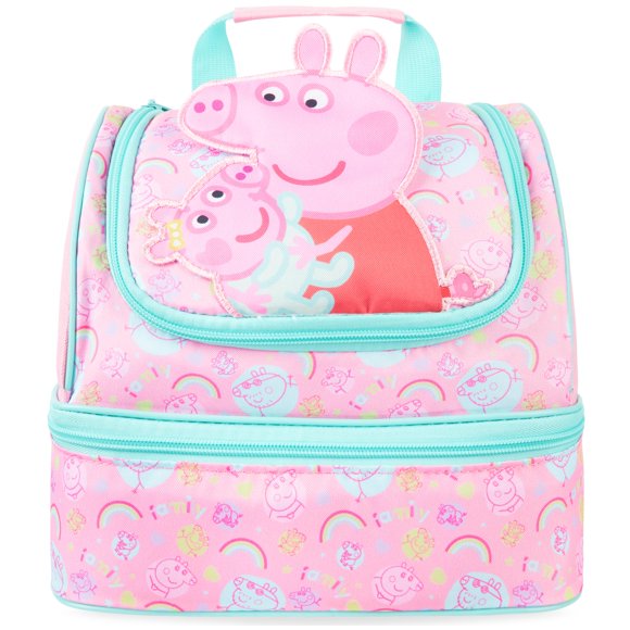 Lonchera Get Trend Peppa Pig 3D Aislada de 2 Compartimentos
