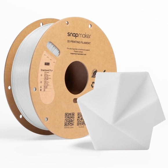 Filamento PLA Snapmaker 1,75 mm 1 kg Blanco Perla con RFID