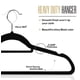 thumbnail image 4 of Colgador de ropa Utopia Home Premium Velvet, 50 unidades, color negro, 4 of 9
