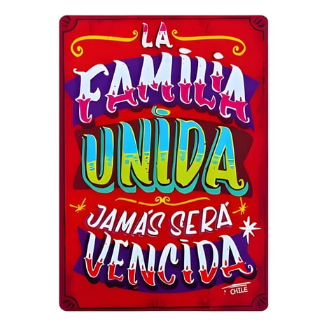 Genérico - Cuadro Quincho Familia Unida 40X30 Cm