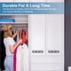 thumbnail image 5 of Uxcell Cubierta de Ventilación de Aire para Puerta, Rejilla de Ventilación Louvered de Aluminio Rectangular con Tornillos de Montaje para Zapatero Armario Blanco 9 x 1.2 Pulgadas, 5 of 7