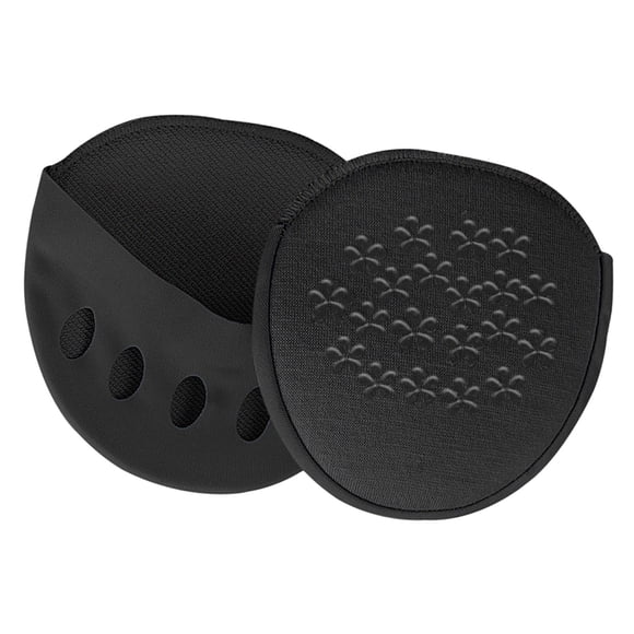Almohadillas para antepié, almohadillas metatarsianas suaves y transpirables, tacones altos, medias plantillas, separador de , negro