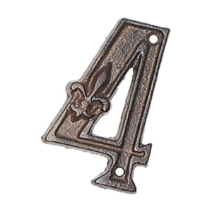 Bothyi - Placa De Puerta De Dígitos De Metal Número De Dirección Signo Placa De Puerta 4