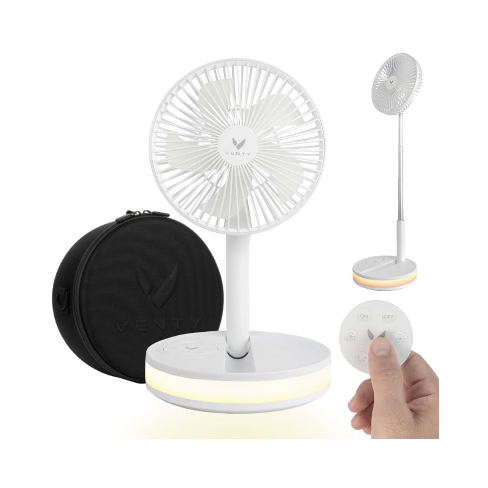 Ventilador Portátil Venty, Batería Inalámbrica 16000 Mah, 48 Horas De Funcionamiento