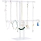 thumbnail image 1 of Soporte para joyas y collares, acrílico transparente, con forma de torre de 2 niveles, 1 of 7