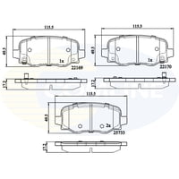 Pastillas Freno Para Auto Comline Cbp32303