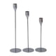 thumbnail image 1 of Set de 3 candelabros diseño iron plateado, 1 of 2