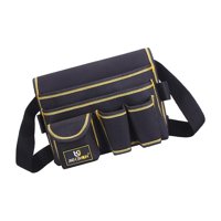 Magideal - Cinturón De Herramientas Hebilla De Cinturón De Herramientas Profesion Para Electricista Trabajador De La Construcción , Nuevo Tela Oxford Negro A