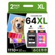 thumbnail image 1 of Cartuchos de tinta Eudul 64XL negros y colores para HP Envy Inspire, 1 of 8