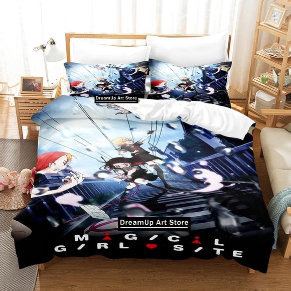 Fashion Mahou Shoujo Site Bedding Set Boys Girls Duvet Cover Pillowcase Bed Adult Bedroom