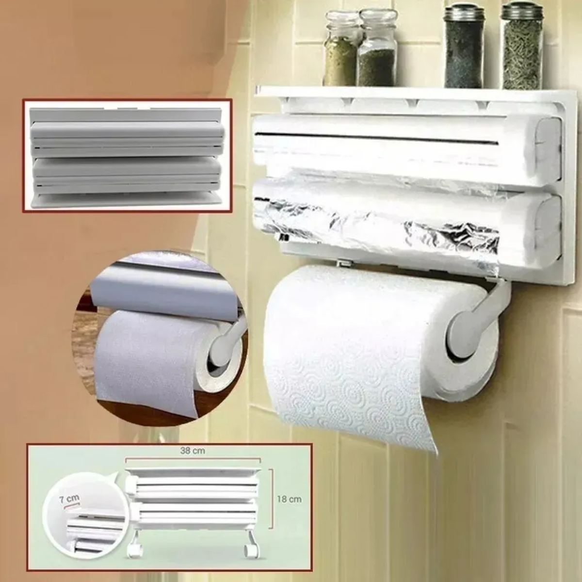 Movi - Dispensador Triple Para Nova Alusa Folil Y Alusa Film