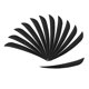 thumbnail image 1 of 12 piezas de 5 pulgadas Fletching Flecha Plumas Tiro con arco Turquía Plumas Negro, 1 of 5