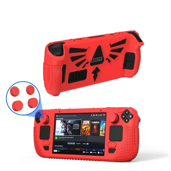 Funda Protectora AARONMEI para Steam Deck Rojo