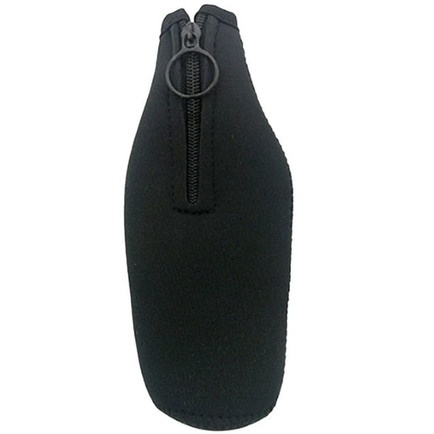 Bolsa de enfriamiento con cremallera simple, funda protectora para botella de cerveza de 330 ml, material de buceo