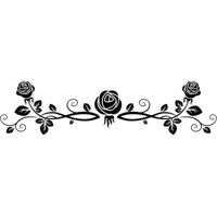 Rienda Libre Graphics - Decomural Flower Rose Floral Headboard Ws-17062