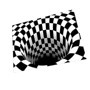 Magideal - Alfombra De Óptica 3D, Felpudo Para Puerta, Antideslizante, Absorbente, 3D, Alfombra Para Suelo, Alfombra Para Sala De Estar Y Dormitorio , 50Cmx80Cm