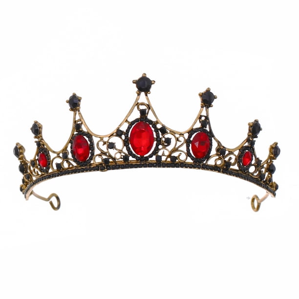 Elegant Vintage Baroque Crystal Tiaras - Perfect for Halloween, Bridal, and Special Occasions