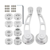 Magideal - Enrollador De Manivela De Ventana, Duradero, Ligero, Multiusos, Para Interior De Coche, Reguladores De Ventana, Universal, Estable, Para Puerta De Plata