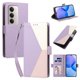 thumbnail image 2 of Funda Libro Tricolor para Xiaomi Redmi 15 con Ranuras para Tarjetas, Morado, 2 of 6