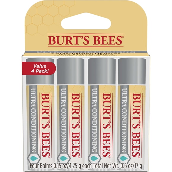 Lip Balm Burt's Bees Ultra Conditioning 100% Natural 4 Pack