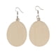 thumbnail image 3 of pendientes geométricos naturales pendientes de madera para mujer ovalada, 3 of 5