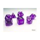 thumbnail image 1 of Dice Chessex, color morado translúcido, tamaño pequeño, 10 mm, con números blancos, 1 of 1