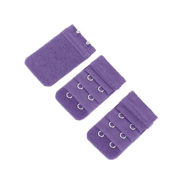 INSPIRE CHIC 3 Piezas Dama 3 Filas 2 Ganchos Extensión de Correa de Sujetador Ajustable Hebilla Ganchos Púrpura Talla Única