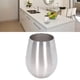 thumbnail image 2 of Xiao Hua Copa de Vino de Acero Inoxidable Macizo de Alta Calidad, Juego de 1, Copa sin Asa, ideal para Banquetes para Exteriores, Plateado, 500ml, 2 of 4