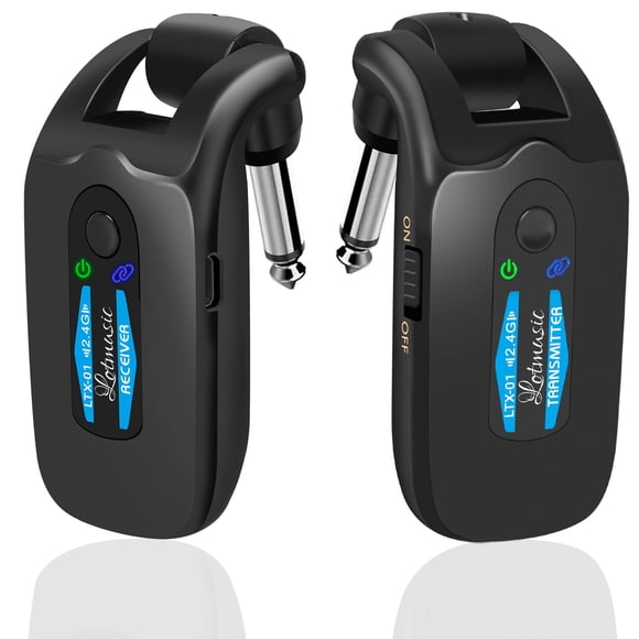 Sistema de guitarra inalámbrico lotmusic 2.4GHz con 4 canales