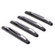 thumbnail image 2 of 4 piezas universal puerta del coche borde protector de parachoques etiqueta adhesiva negro, 2 of 3