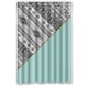 thumbnail image 1 of Cortina de ducha con monograma tribal azteca en turquesa, negro y blanco, juego de cortina de baño con ganchos, tamaño 66 x 72 pulgadas, 1 of 3