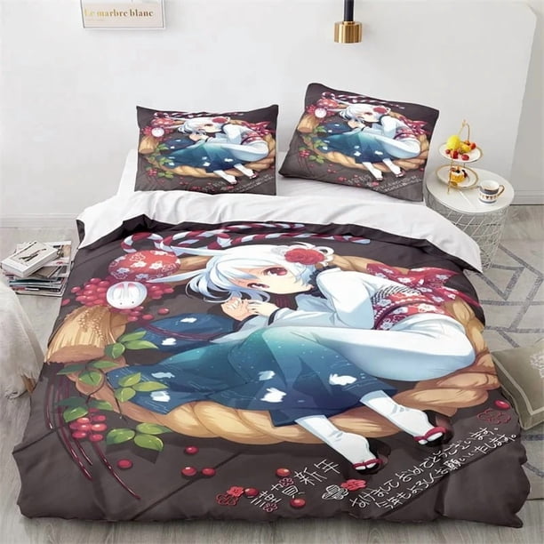 Kawaii Sexy Girl Bedding Set Boys Girls Twin Queen Size Duvet Cover Pillowcase Bed Kids Adult Fashion Home TextileextileBed Sheets