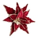 thumbnail image 5 of Corona Navideña Con Flores Brillantes, Adorno Rojo Para Bodas Y Interiores Y Exteriores, 5 of 5
