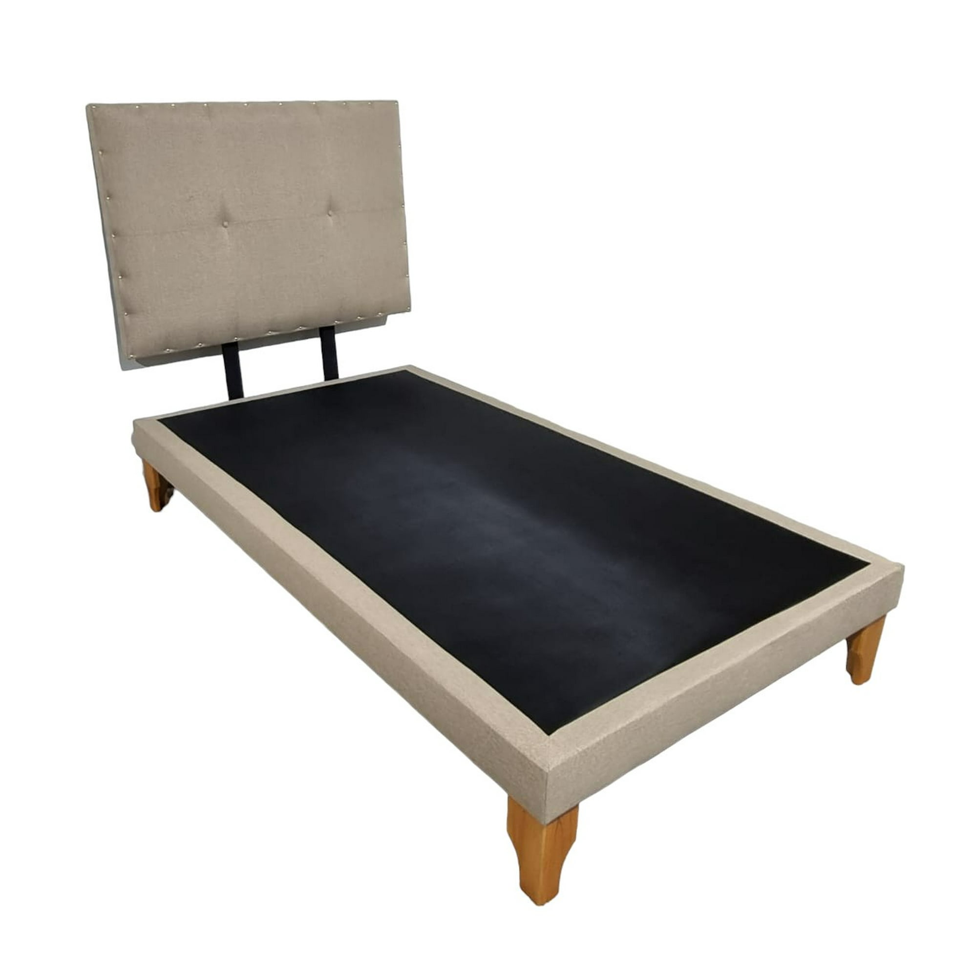 Diseños Valestrini - Cama Europea Plaza Y Media Lino Beige