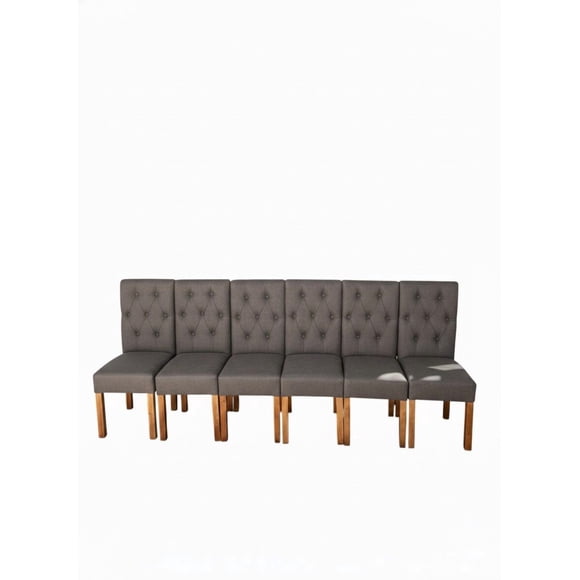 Pack 6 Sillas De comedor De madera Capitonés