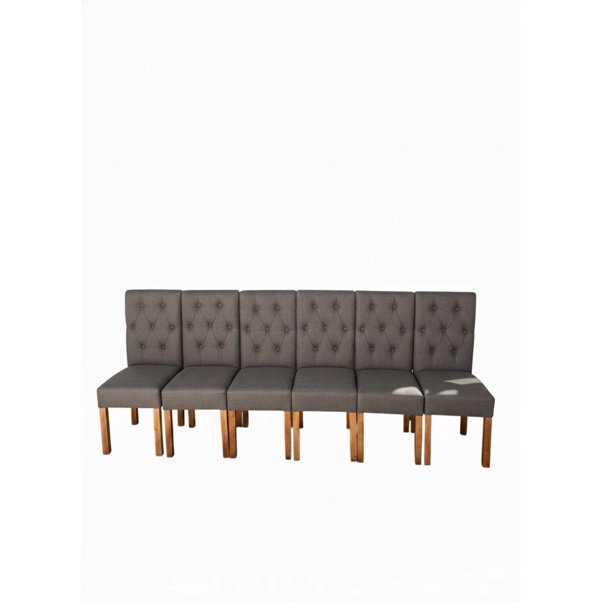 Nevi Express - Pack 6 Sillas De Comedor De Madera Capitonés